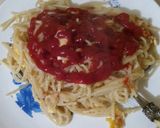 Foto del paso 6 de la receta: Pasta con huevo, queso y ketchup