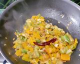 A picture of step 3 of Amaranthus, Veggies and Lentil Dry Curry.