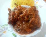 বাসন্তি পোলাও আর মাটন কষা (basonti pulao r mutton kosha recipe in Bengali) রেসিপির ধাপ 9 ছবি