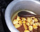 A picture of step 2 of Daighi palak.
