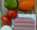 A picture of step 1 of Sausage Fajitas.