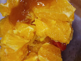 Palitos de frutillas y naranjas