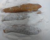 A picture of step 2 of Chatpaty kurkury Bombil fish fry.