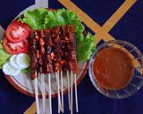 Foto langkah ke 6 dari resep Sate tempe bumbu kacang.