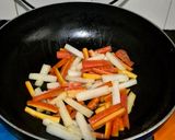 A picture of step 2 of Gajar-Matar ki Sabzi.