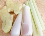 Hình bước làm 4 của món Bún sườn bò,chả lụa