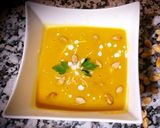 A picture of step 3 of The pumpkin soup with its seeds toasted.😛😜🎄🎄.