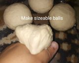 A picture of step 2 of Sesame mahamris #SnackRecipeContest.