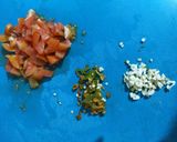 A picture of step 2 of Yellow Daal.
