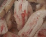 A picture of step 2 of Pickled Pig Trotters.