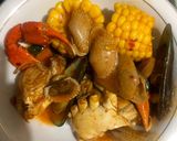 Foto langkah ke 4 dari resep Mix Seafood bumbu Saus Padang.