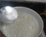 A picture of step 7 of Spinach jalebi with nutty cheese rabdi.