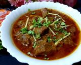 A picture of step 3 of Gulfam Gosht.