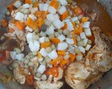 Foto del paso 3 de la receta: Pollo, verduras crudas y cocidas (cambalache de sabor)