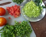A picture of step 1 of Paneer Burji.