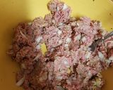A picture of step 2 of My Lamb Meat and Mint Balls.