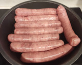 Foto del paso 4 de la receta: Crema de calabacín con verduras y salchichas de cerdo al vino tinto