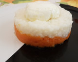 Foto del paso 3 de la receta: Arroz blanco en cama de zanahoria y Huevo en flor