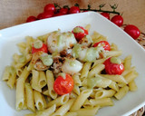 Foto del paso 11 de la receta: Macarrones con sepietas y salsa de brócoli y nueces