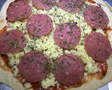 Foto langkah ke 6 dari resep THIN CRUST Pepperoni PIZZA 🍕.