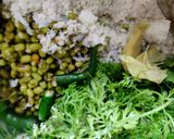 A picture of step 1 of Mung bean spinach dhokla.