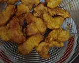 Ayam popcorn bawang goreng daun kari langkah memasak 3 foto