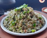 A picture of step 9 of Bajra Pulav (Pearl millet Pulav).