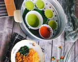 Hình bước làm 2 của món Bánh đúc mặn lá dứa