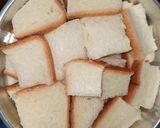 Foto langkah ke 1 dari resep Pudding Roti Tawar Kukus.