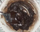 A picture of step 3 of 3 layered coconut 🥥 brownie sticks.