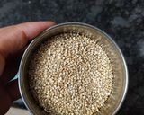A picture of step 1 of Quinoa uttappam.