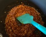 A picture of step 3 of Schezwan sauce.