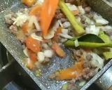 Foto langkah ke 1 dari resep Nasi Tim Kukus Daging Sayuran MPASI 9M+.
