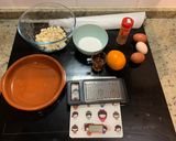 A picture of step 1 of Tarta de Santiago for Christmas.