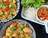 รูปขั้นตอนการทำที่ 3 ของ "ข้าวหน้าแซลมอนอะโวคาโด" 🍚🍣🥑