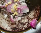 A picture of step 3 of Dahi Upma.