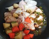Foto langkah ke 8 dari resep Jjim Dak Semur ayamnya Korea.