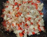 Foto del paso 3 de la receta: Berenjena rellena de carne, verduras y bechamel