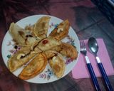 A picture of step 15 of North indian  gujiya in bengali style.