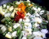 A picture of step 1 of Aloo borboti sabji.