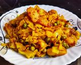 A picture of step 6 of Cabbage aloo matar ki sabzi.