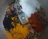 A picture of step 1 of Achary masala ladyfingers potato.