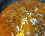 A picture of step 4 of 3 spice koyla karahi.