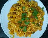 A picture of step 4 of Sabudana Khichdi.