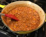 A picture of step 6 of Three Bean Chili.