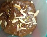 A picture of step 3 of Jaggery Wheat Halwa.