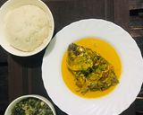 A picture of step 7 of Fish with tumeric coconut sauce🤤.