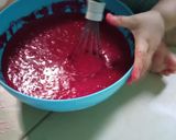 Foto langkah ke 2 dari resep Eggless Red Velvet Cake.