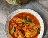 Gambar langkah 6 resipi Sambal Ayam Daun Limau Purut.