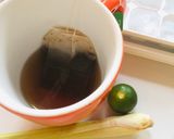 Hình bước làm 1 của món Cách làm Trà bạc hà sả tắc